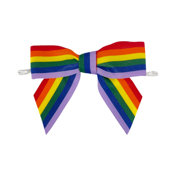 Rainbow Pretied Bow