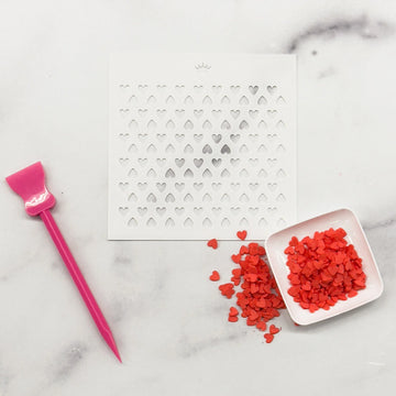 Small Heart Sprinkle Stencil