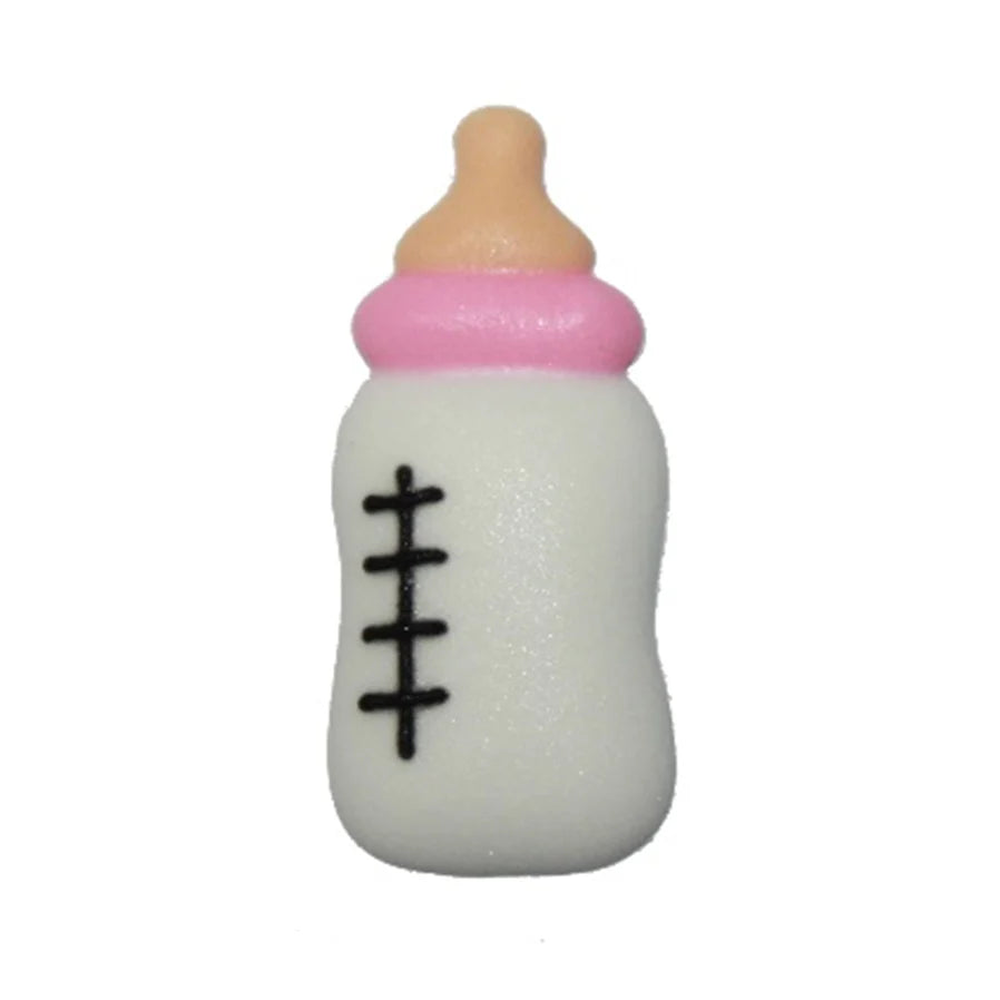 Pink Baby Bottle Royal Icing Decoration