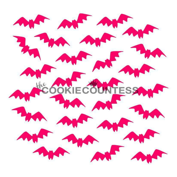Fluttering Bats Stencil