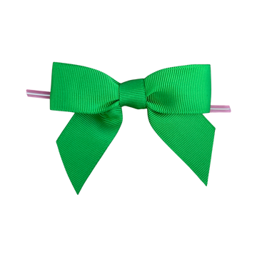 Emerald Green Pre-tied Bow on a Wire