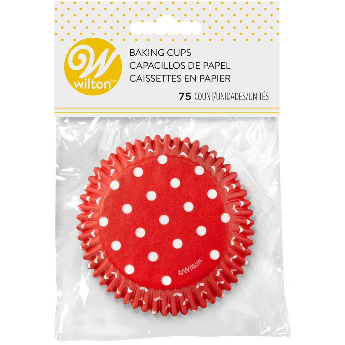 Red with White Polka Dots Cupcake Liners