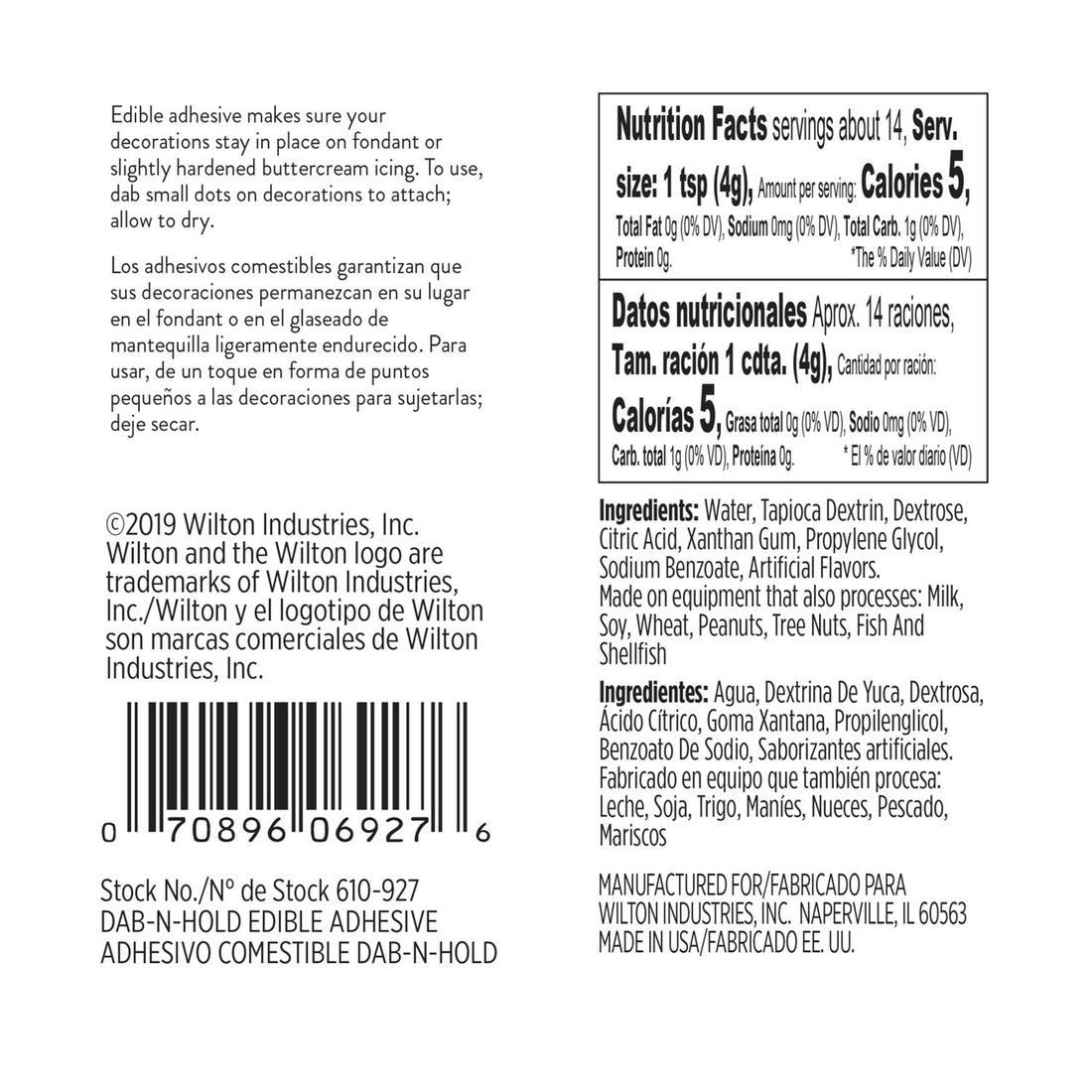 Dab-N-Hold Edible Adhesive