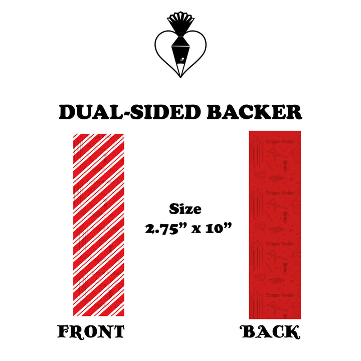 Candy Cane/Red Physical Box Backer (25 pcs.)