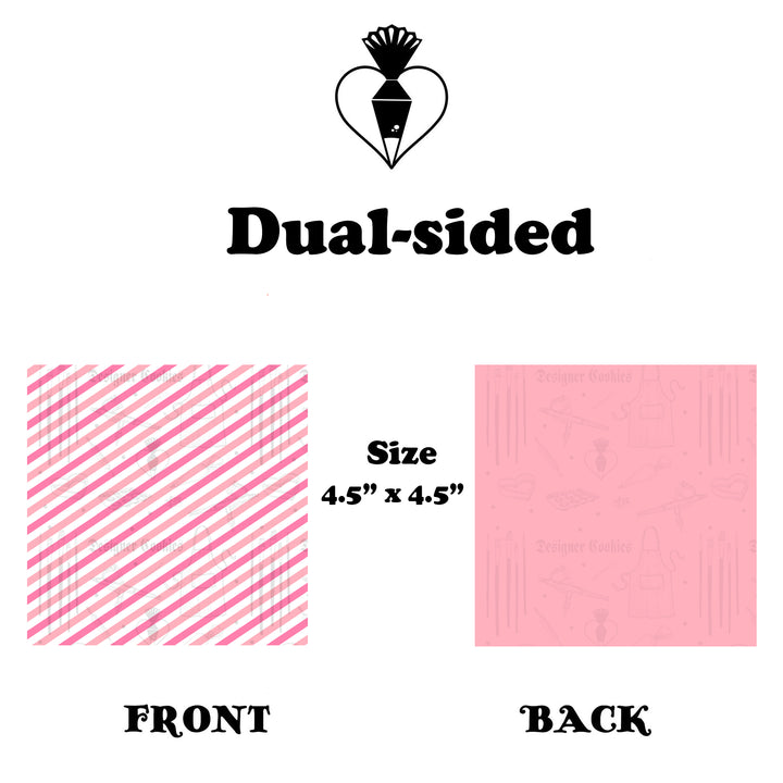 Pink on Pink Striped Physical Box Backer (25 pcs.)