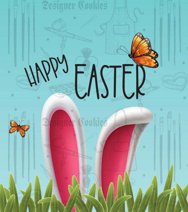 Bunny Ears Happy Easter Physical Tag (25 pcs.)