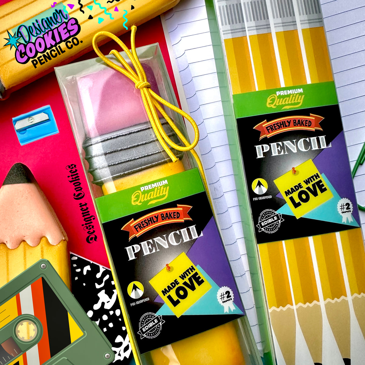 Retro Pencil DC Printed Box