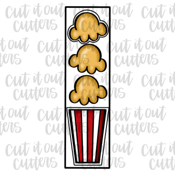 Mini Popcorn Cookie Cutter Set
