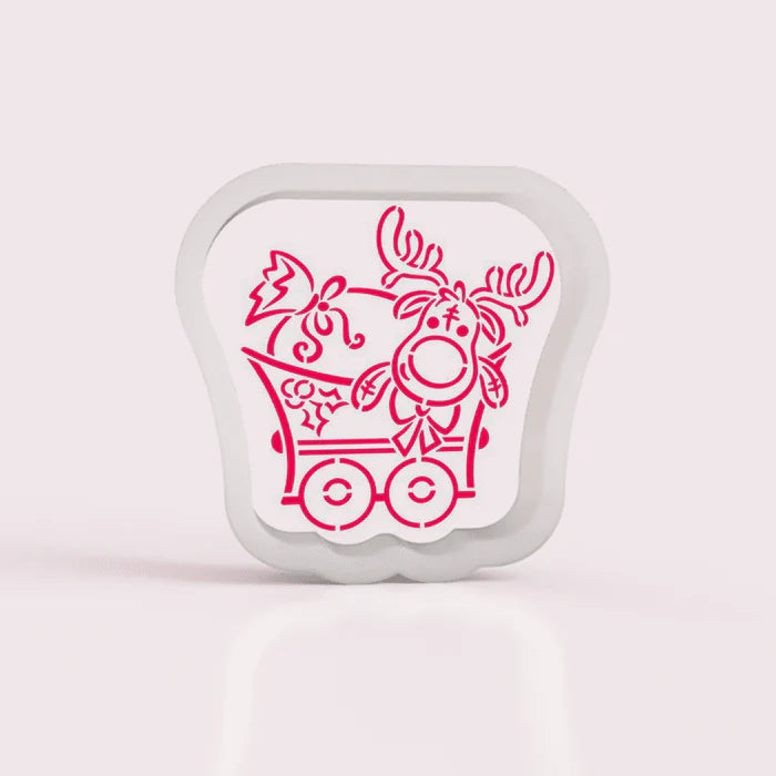 Christmas Train Moose PYO Stencil/Cutter