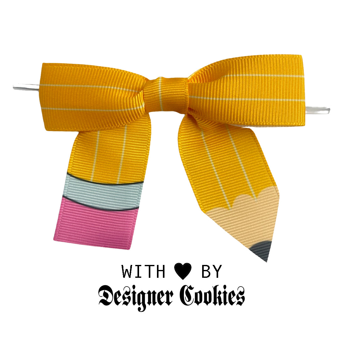 Pencil Pretied Bow on a wire