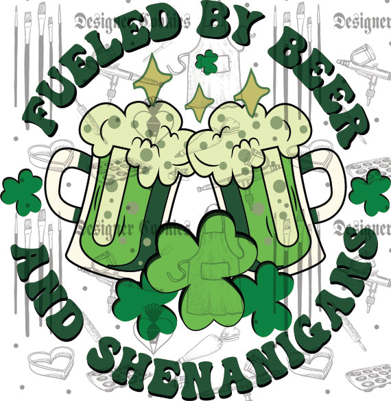 Fueled By Beer and Shenanigans Physical Tag (25 pcs.)