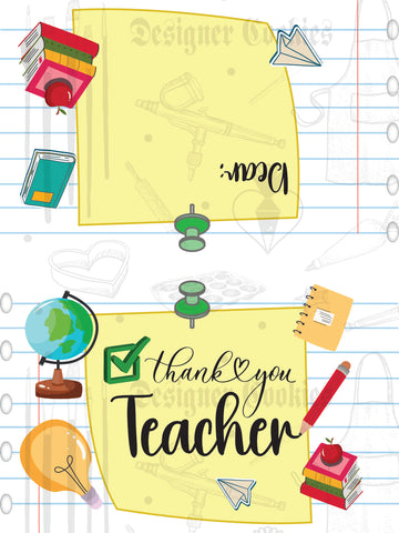 Teacher Appreciation 3" Physical Bag Topper (25 pcs.)