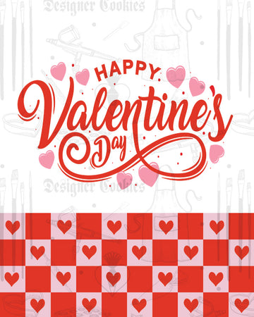 Happy Valentine's Day Script Physical Tag (25 pcs.)