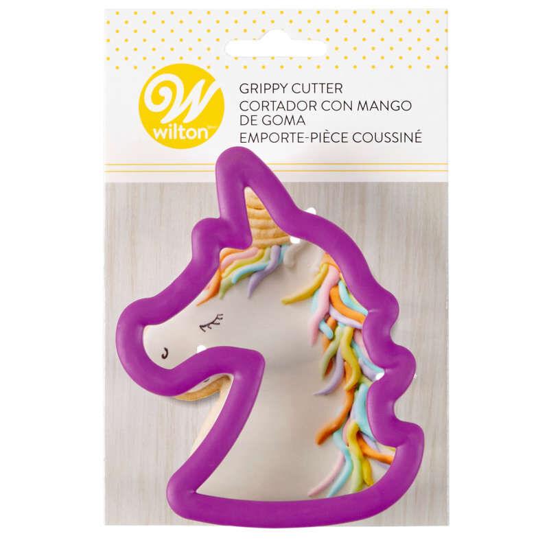 Purple Unicorn Grippy Cutter - Designer Cookies ™ STUDIO