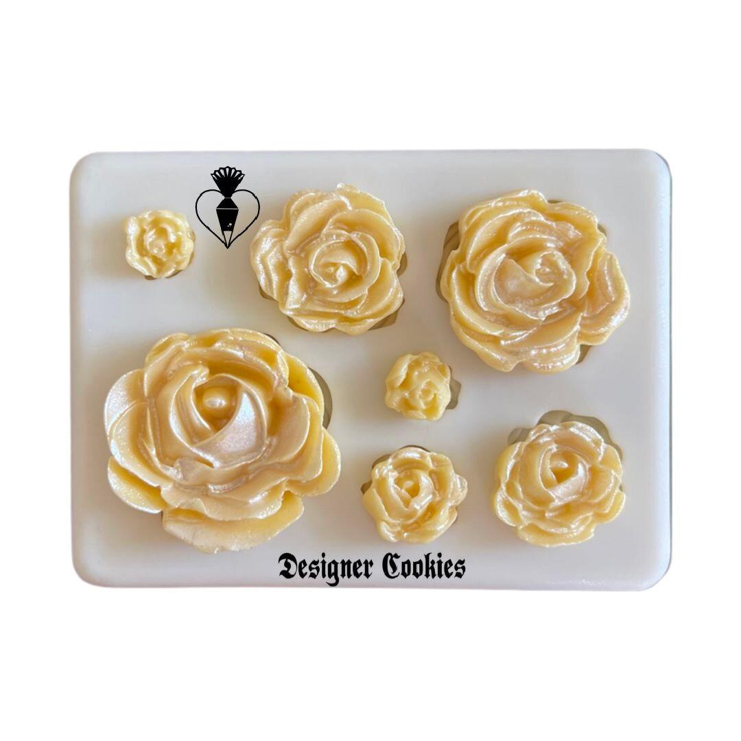 Roses 3 Mold - Designer Cookies ® STUDIO