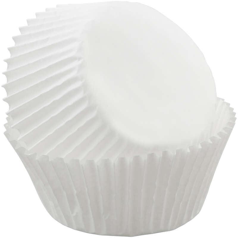 White Cupcake Liners - Designer Cookies ™ STUDIO