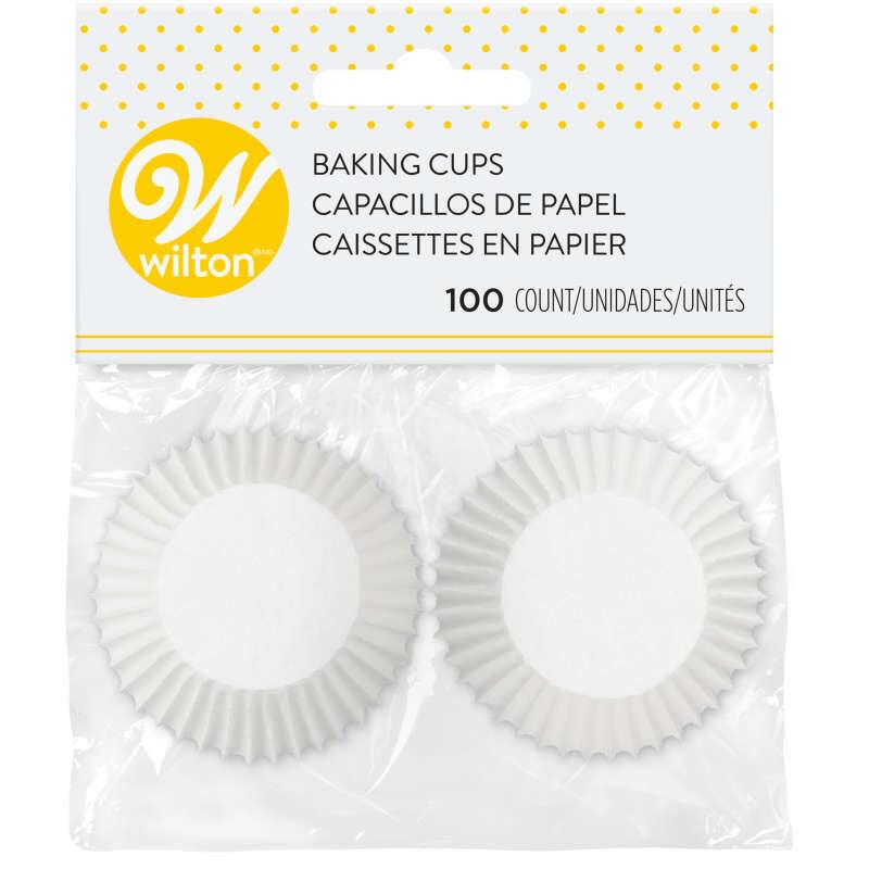 Celebakes White Mini Baking Cups cupcake wrappers 100 count pieces 