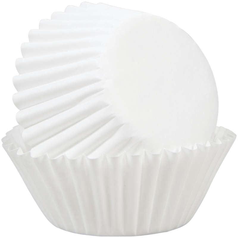 White Mini Cupcake Liners - Designer Cookies ™ STUDIO