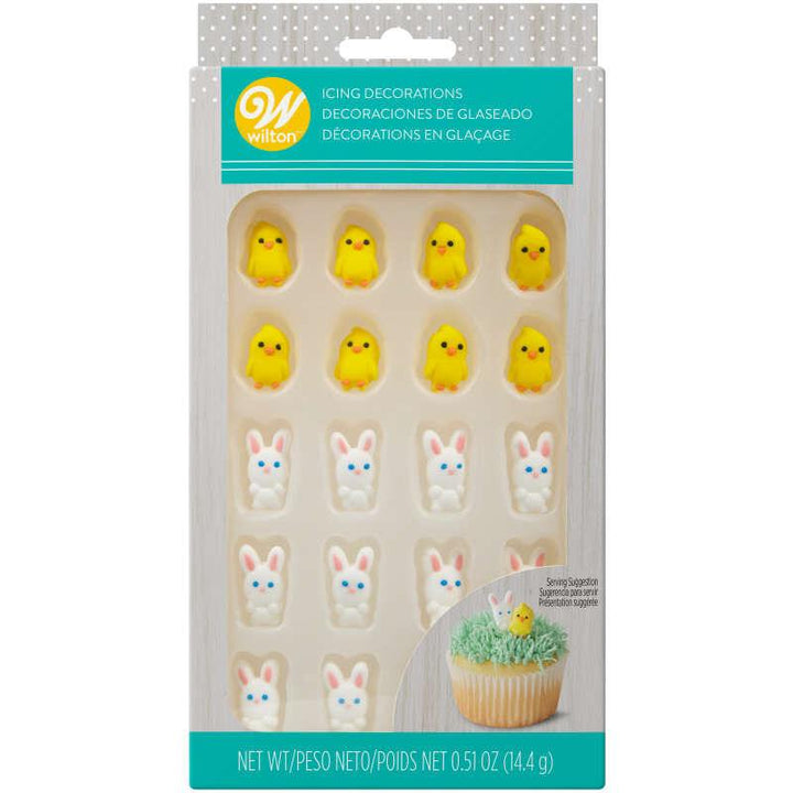 Easter Chicks and Bunnies Icing Decorations - Designer Cookies ™ STUDIO