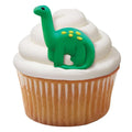 Green and Orange Dinosaur Royal Icing Decorations - Designer Cookies ™ STUDIO