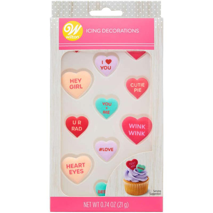 Valentine's Day Conversation Heart Decorations - Designer Cookies ™ STUDIO