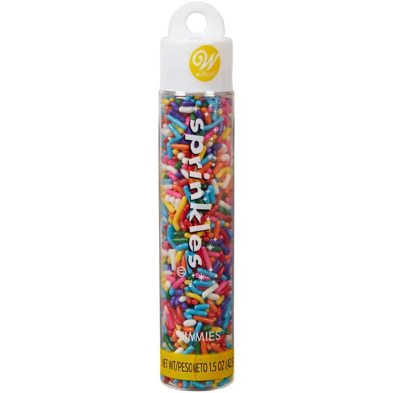 Rainbow Jimmies Sprinkles Tube - Designer Cookies ™ STUDIO