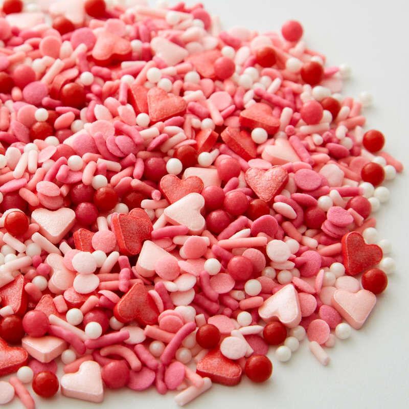 Red and Pink Hearts Valentine's Day Sprinkle Mix
