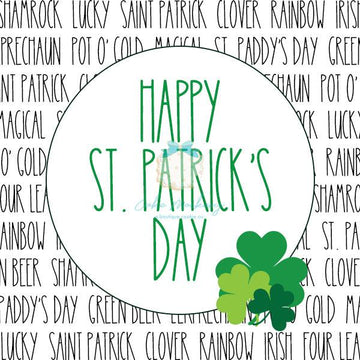 Happy St. Patrick's Day Physical Tags (25 pcs.) - Designer Cookies ® STUDIO