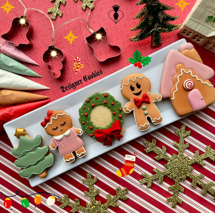 The Ginger Village All-Levels Cookie Decorating Class // December 18th 10:00 AM- 12:30 PM. - Designer Cookies ™ STUDIO