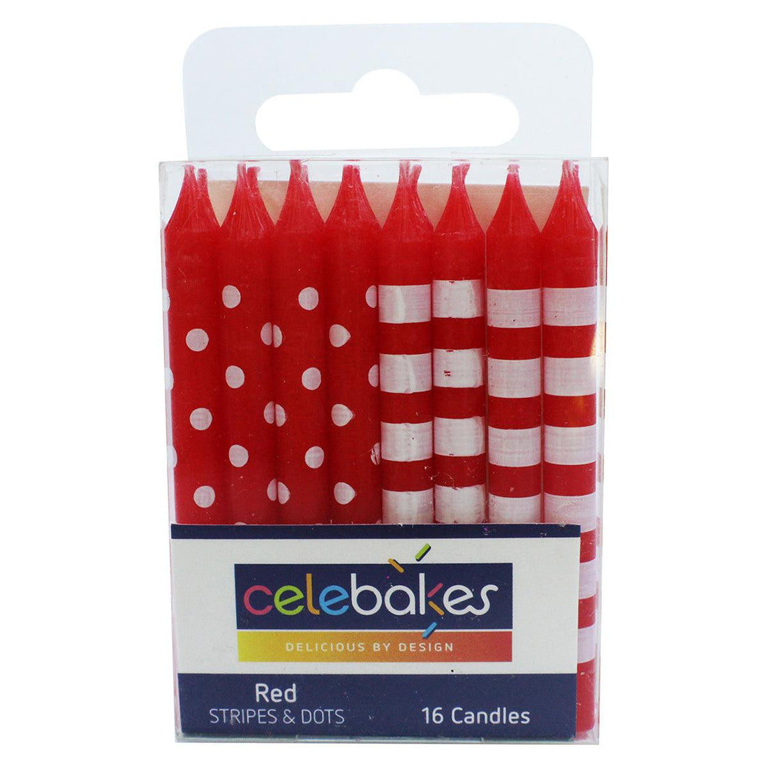 Assorted Stripes and Dots Candles - Designer Cookies ™ STUDIO