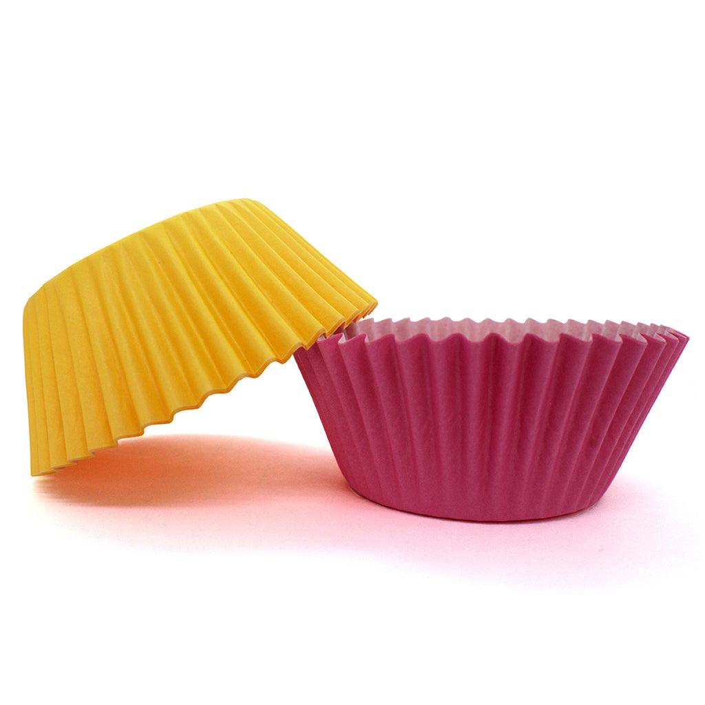 pink and yellow standard baking cups cupcake wrappers 