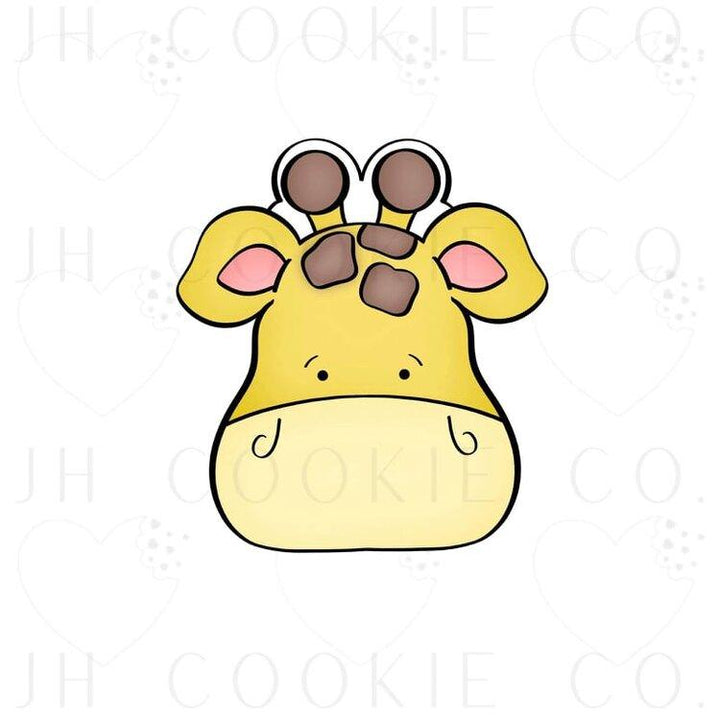 a cute giraffe head cookie cutter for jungle theme