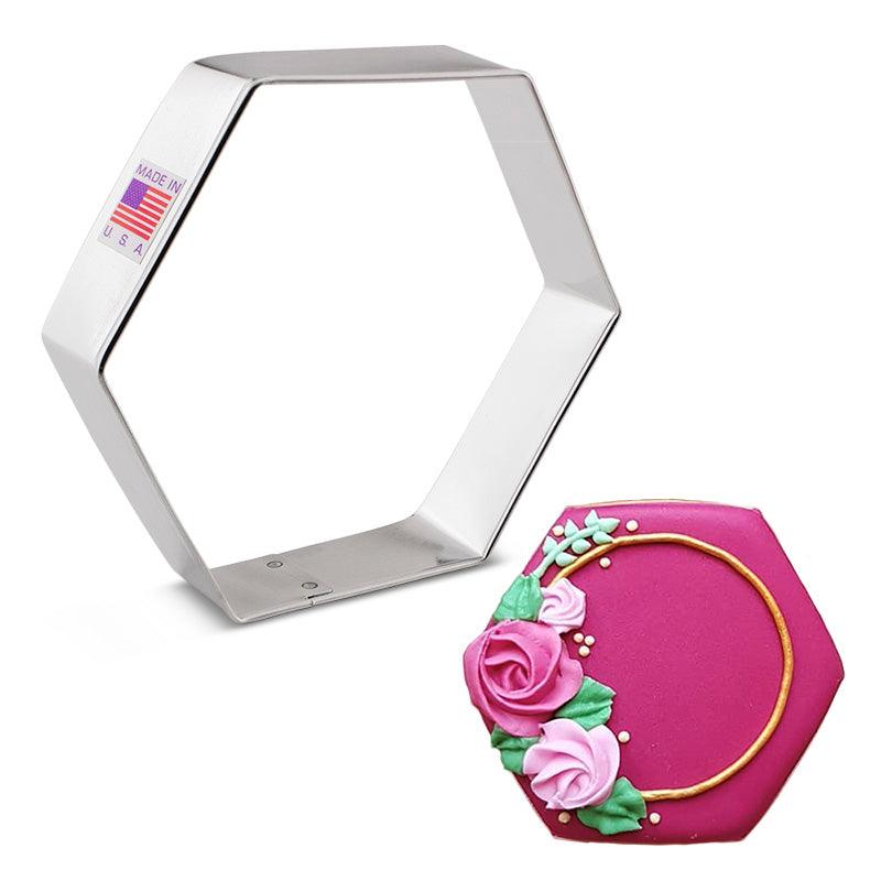 Hexagon Cookie Cutter - Designer Cookies ™ STUDIO