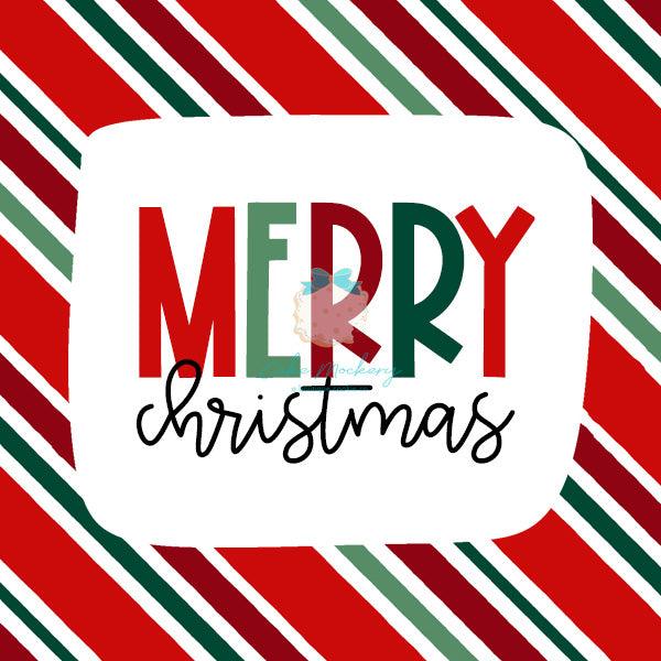 “Merry Christmas” Physical Tag (25 pcs.) - Designer Cookies ™ STUDIO