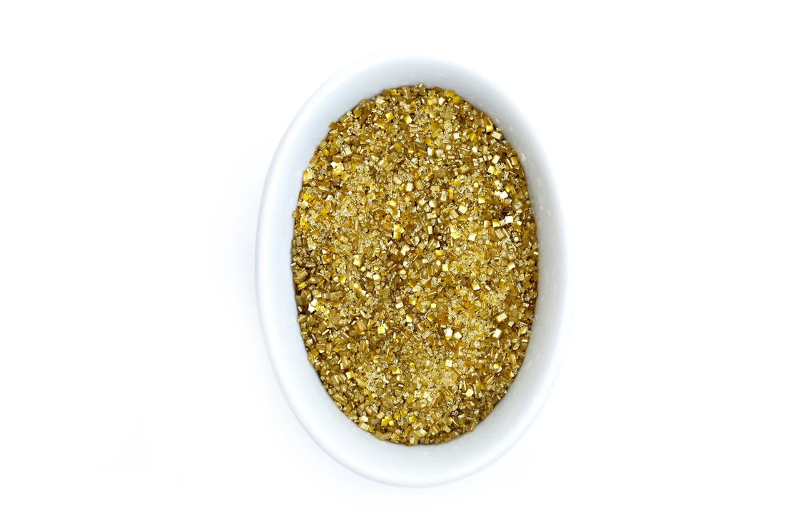Bakery Bling Metallic Gold Glittery Sugar - Designer Cookies ® STUDIO