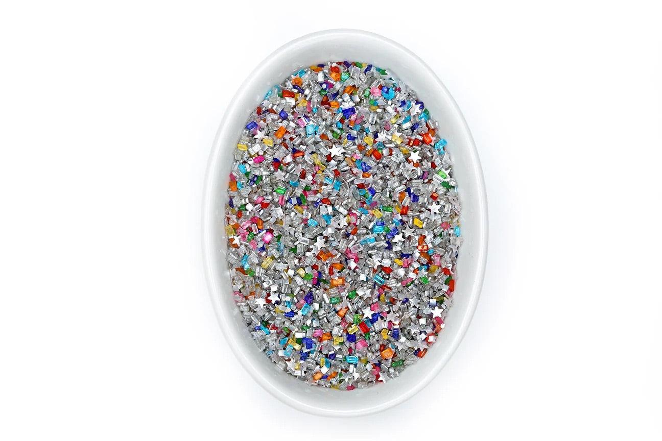 Unicorn Confetti Blinged-Out Glittery Sugar - Designer Cookies ® STUDIO