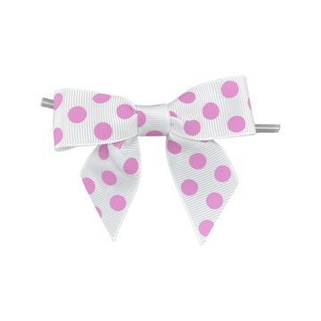 Assorted Polka Dot Pre-Tied Bows on a Wire - Designer Cookies ® STUDIO