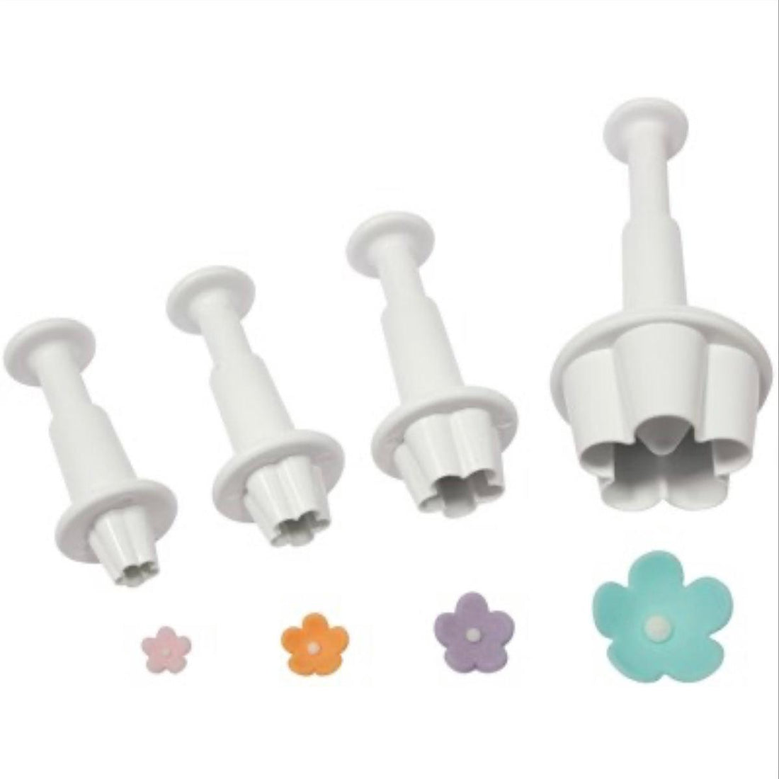 Flower Blossom Plunger Cutters (4 pc. set) - Designer Cookies ™ STUDIO