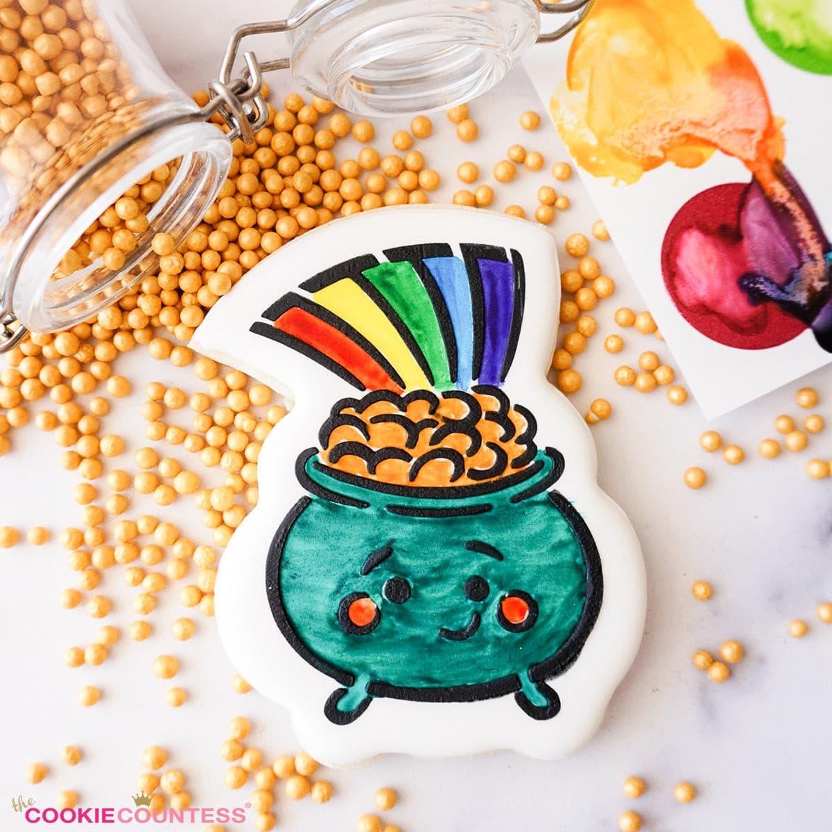 Pot of Gold PYO Stencil - Designer Cookies ™ STUDIO