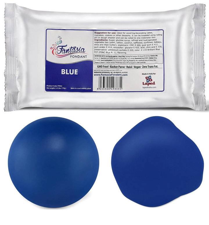 Fantasia Blue Fondant (1 kg.) - Designer Cookies ™ STUDIO
