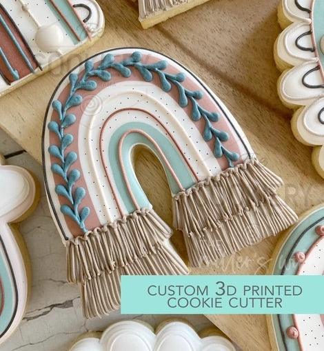 Rainbow with Tassels Cookie Cutter - Designer Cookies ® STUDIO
