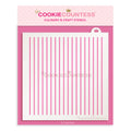 Pin Stripes Stencil - Designer Cookies ™ STUDIO