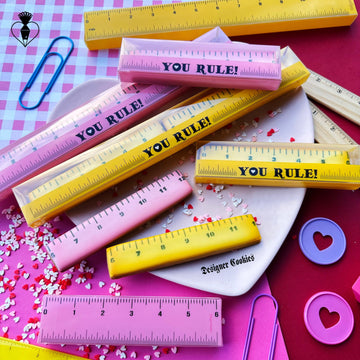 Ruler DC Printed Box™ (Box only) - Designer Cookies ™ STUDIO