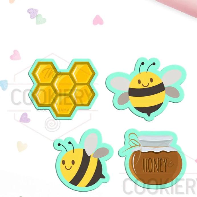 Mini Honey Bee Cookie Cutter Set - Designer Cookies ™ STUDIO