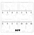 Designer Cookies Ruler Stencil Only - Designer Cookies ™ STUDIO