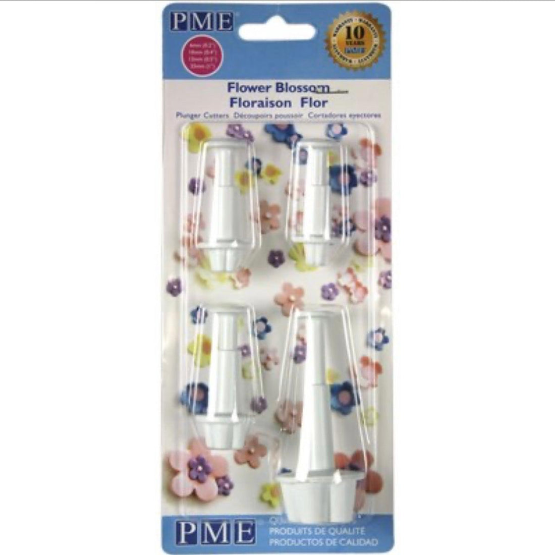 Flower Blossom Plunger Cutters (4 pc. set) - Designer Cookies ™ STUDIO
