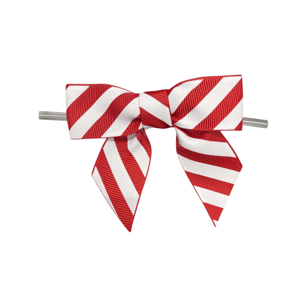 Candy Cane Stripe Bow - Designer Cookies ™ STUDIO