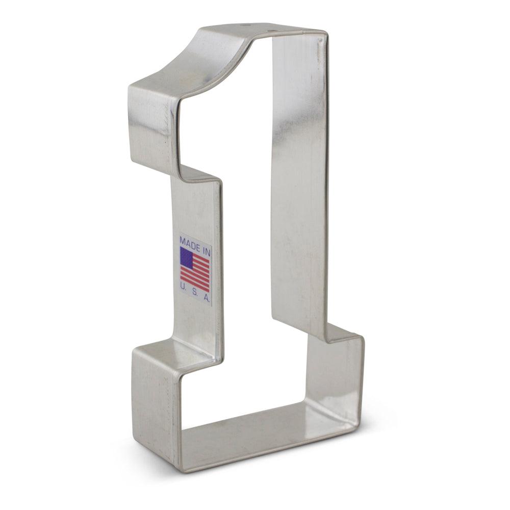 Large Number One Cookie Cutter - Designer Cookies ® STUDIO