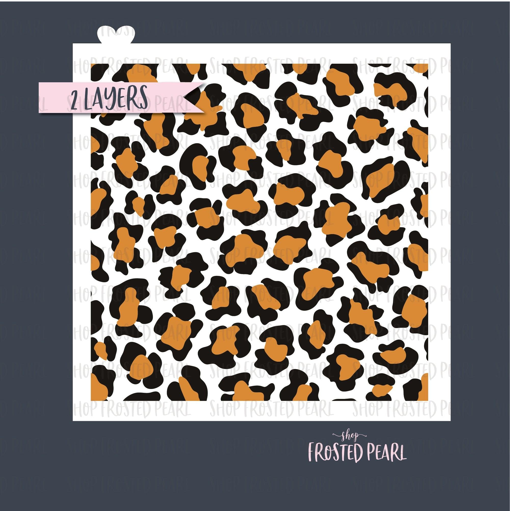 Leopard Print Stencil - Designer Cookies ® STUDIO