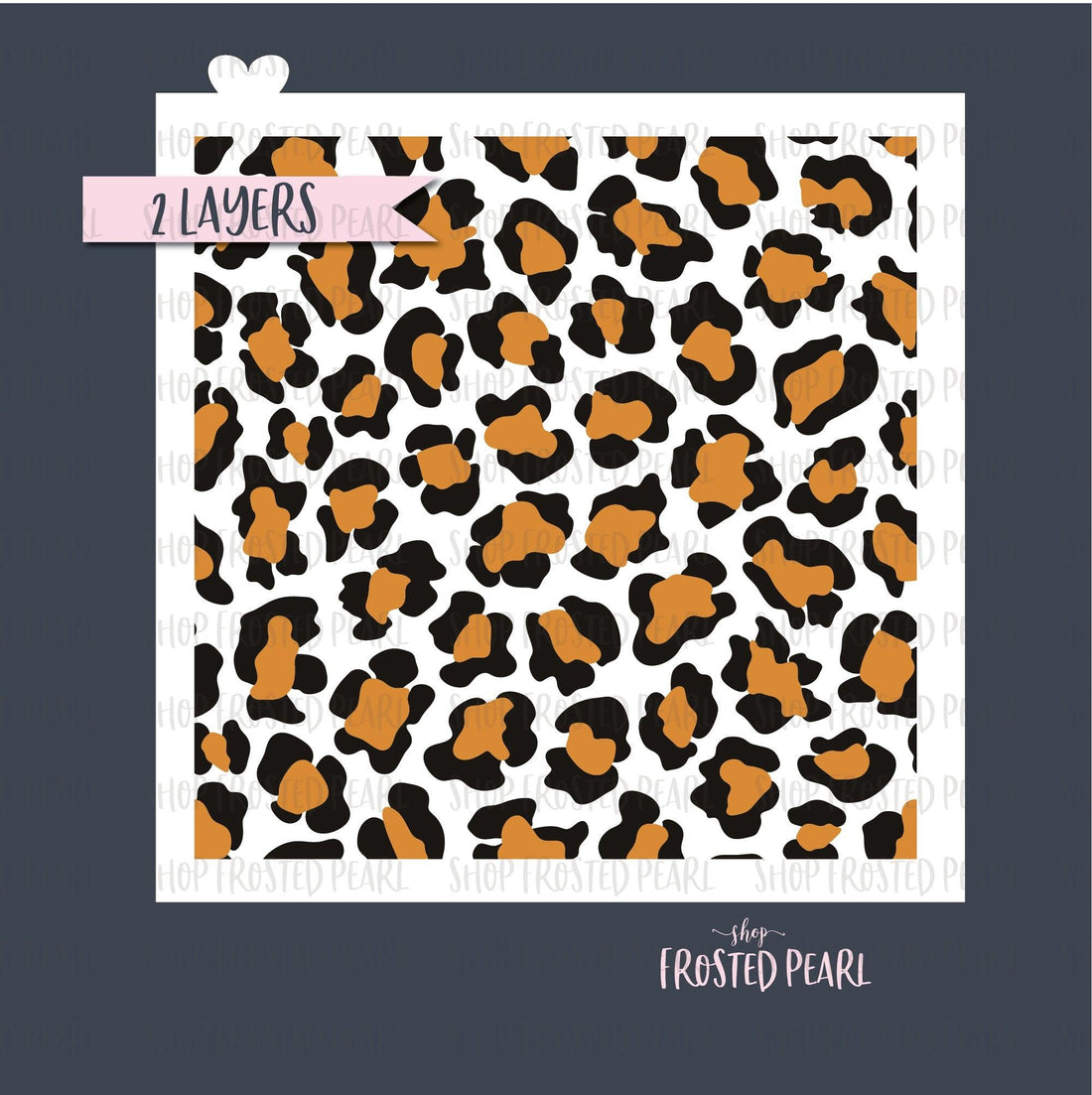 Leopard Print Stencil - Designer Cookies ® STUDIO
